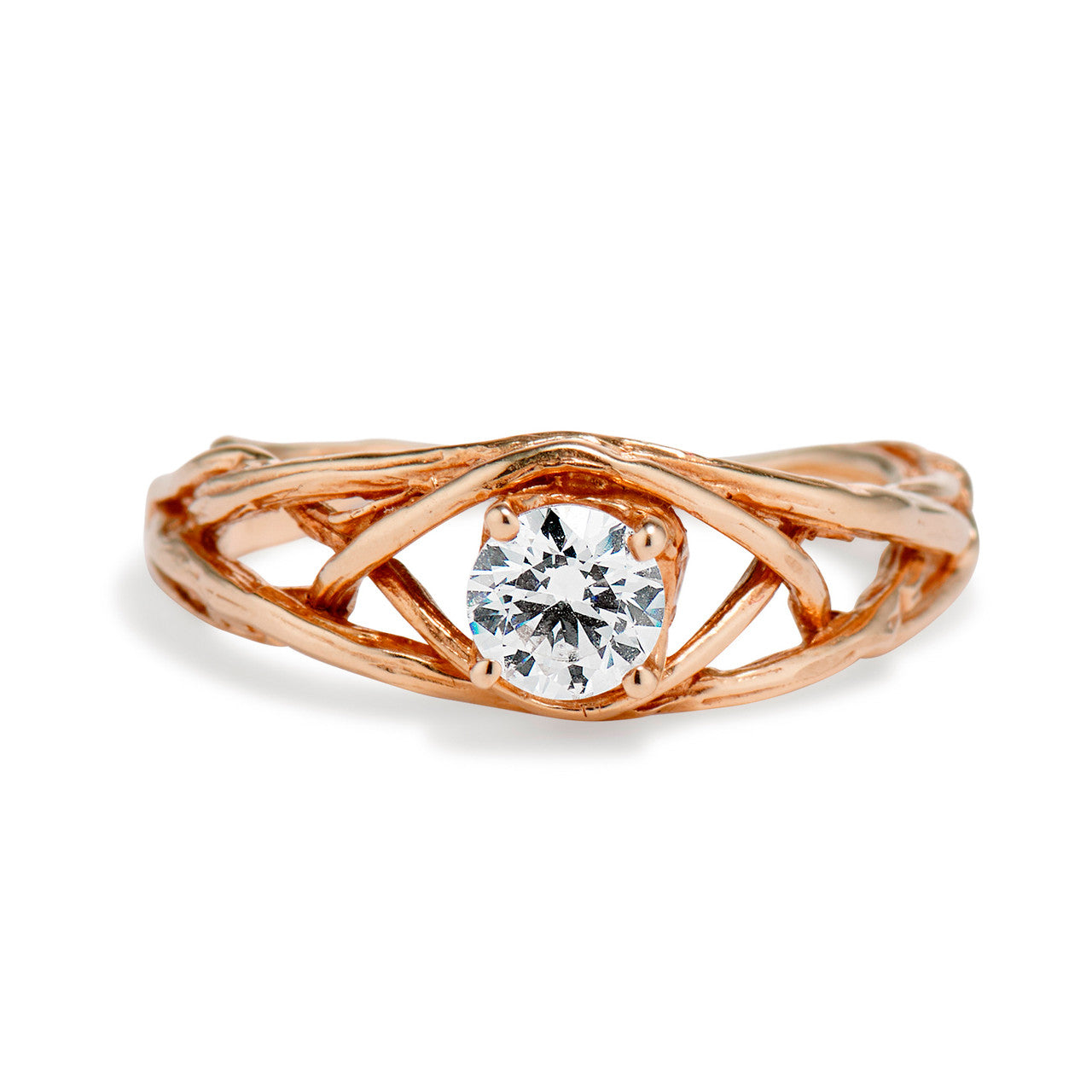 Laurel Solitaire Ring Setting