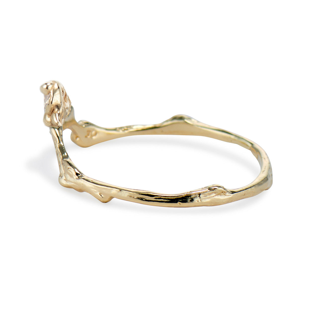 Naples Diamond Crown Contour Ring