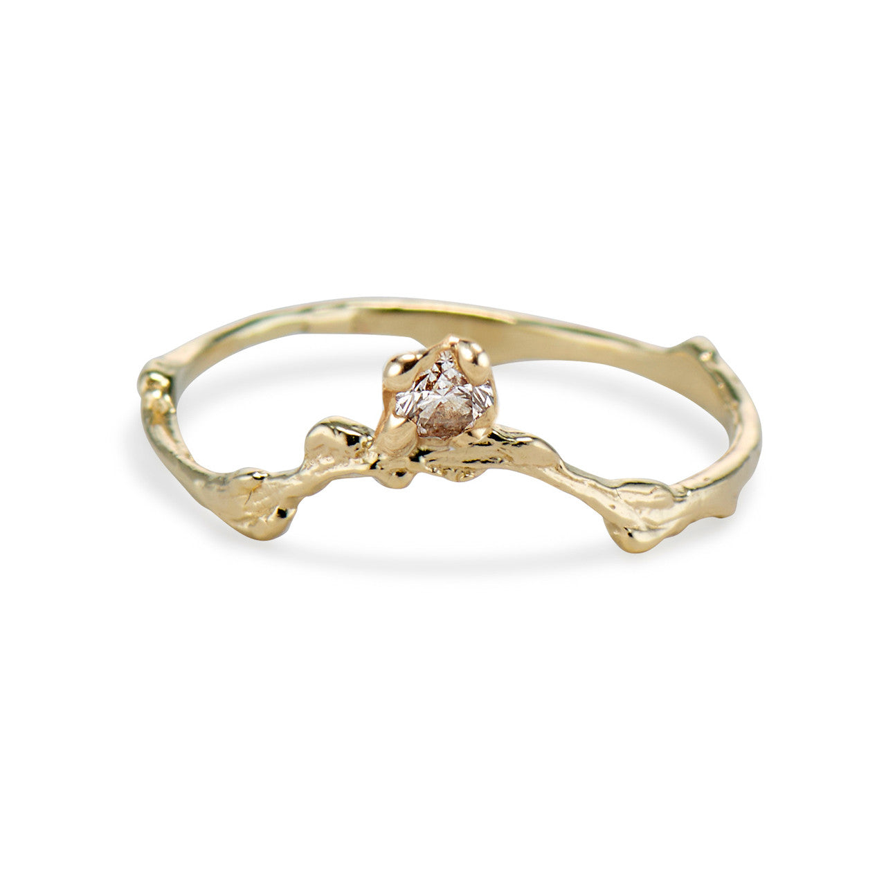 Naples Diamond Crown Contour Ring