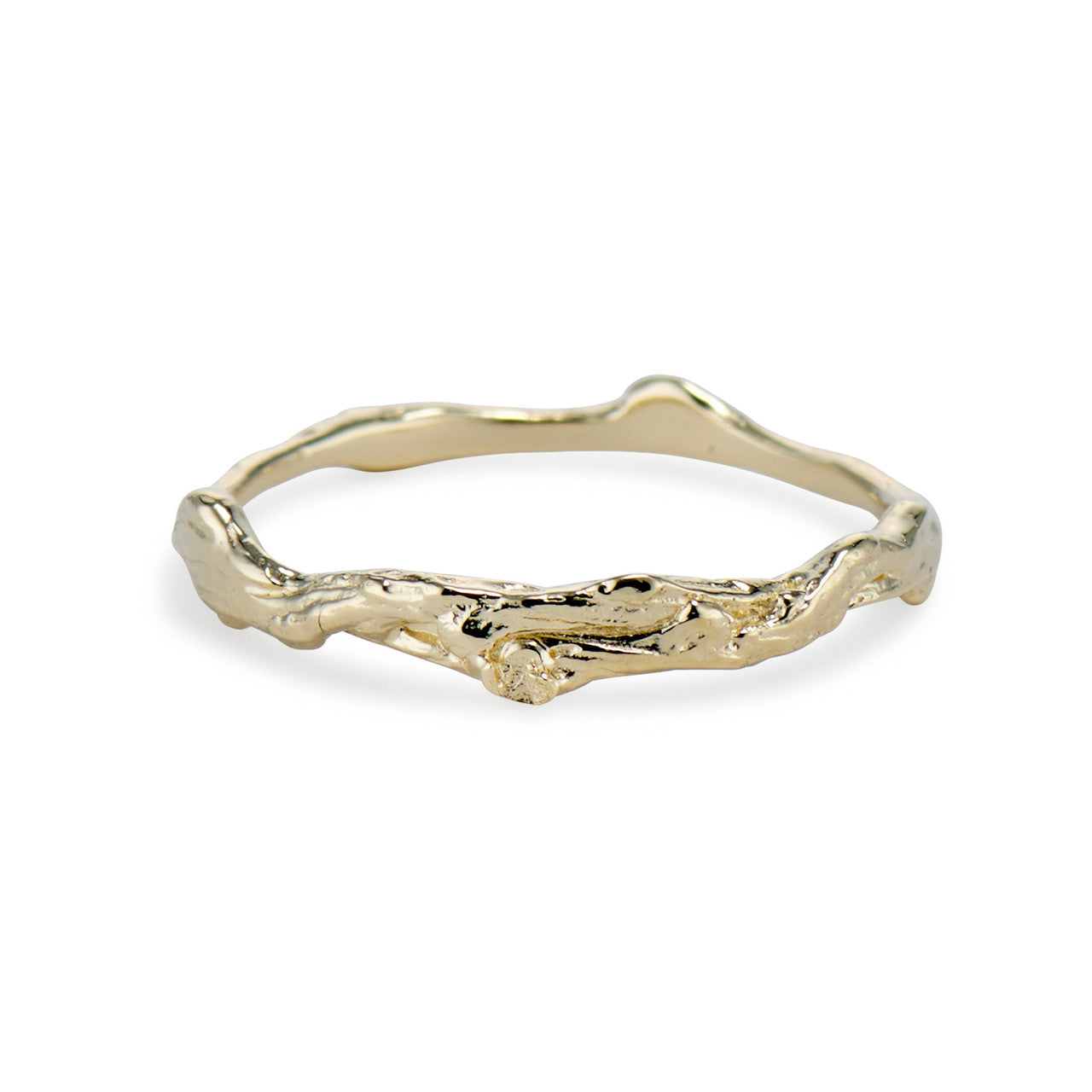 14K Yellow Gold Naples Twisted Band by Olivia Ewing Jewelry