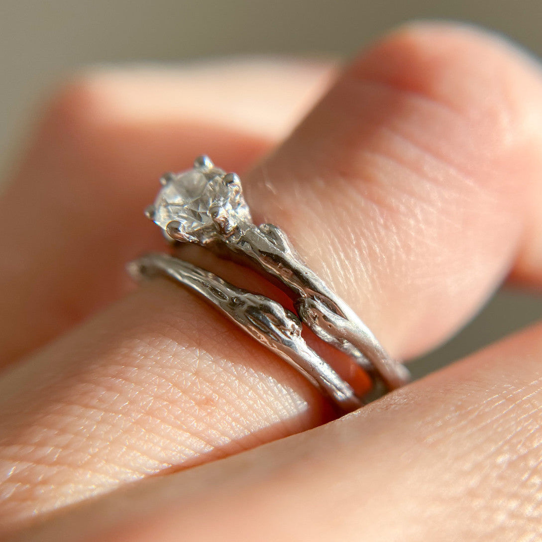 Aurora Diamond Solitaire Ring - Ready To Ship