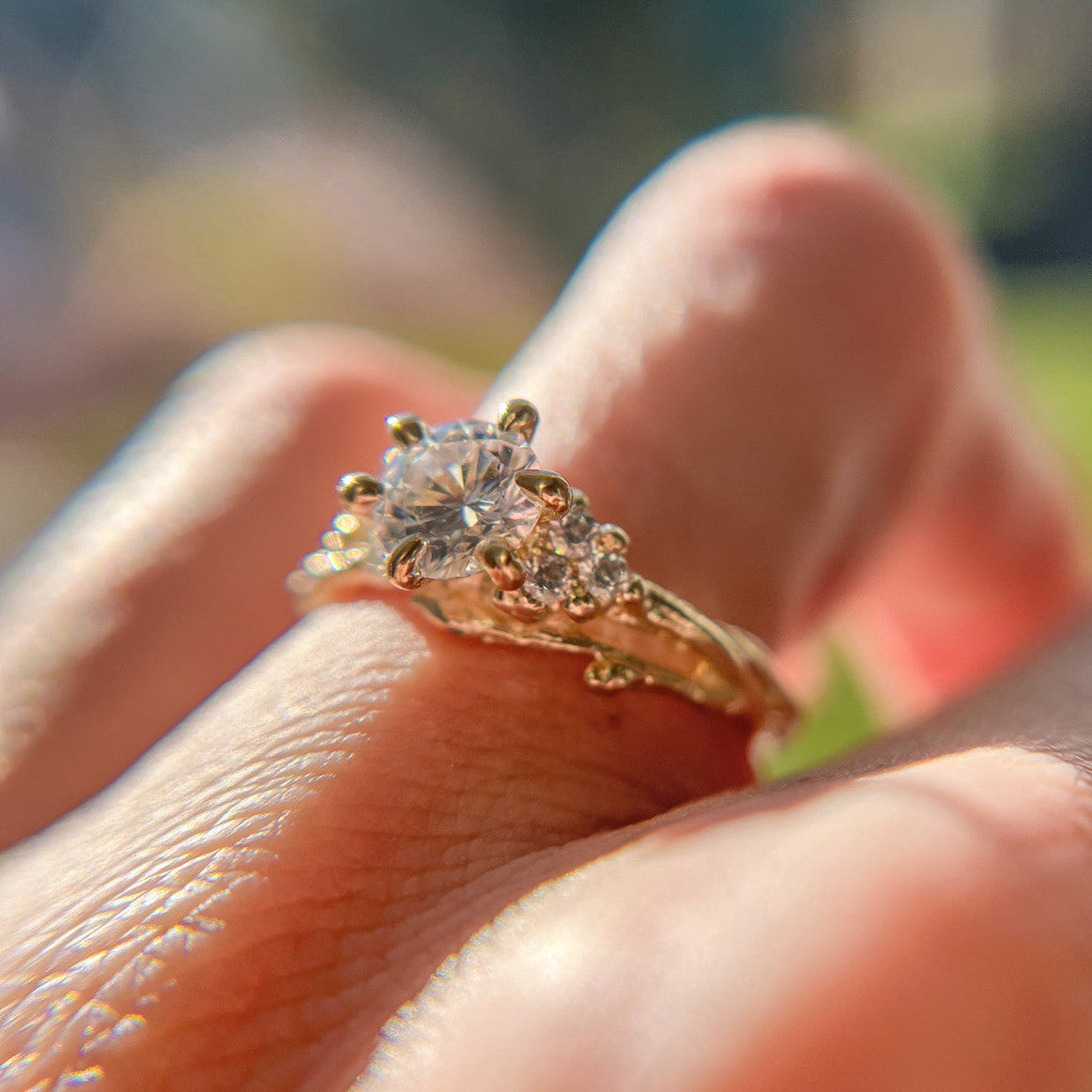 Feyre Diamond Cluster Ring - Ready To Ship