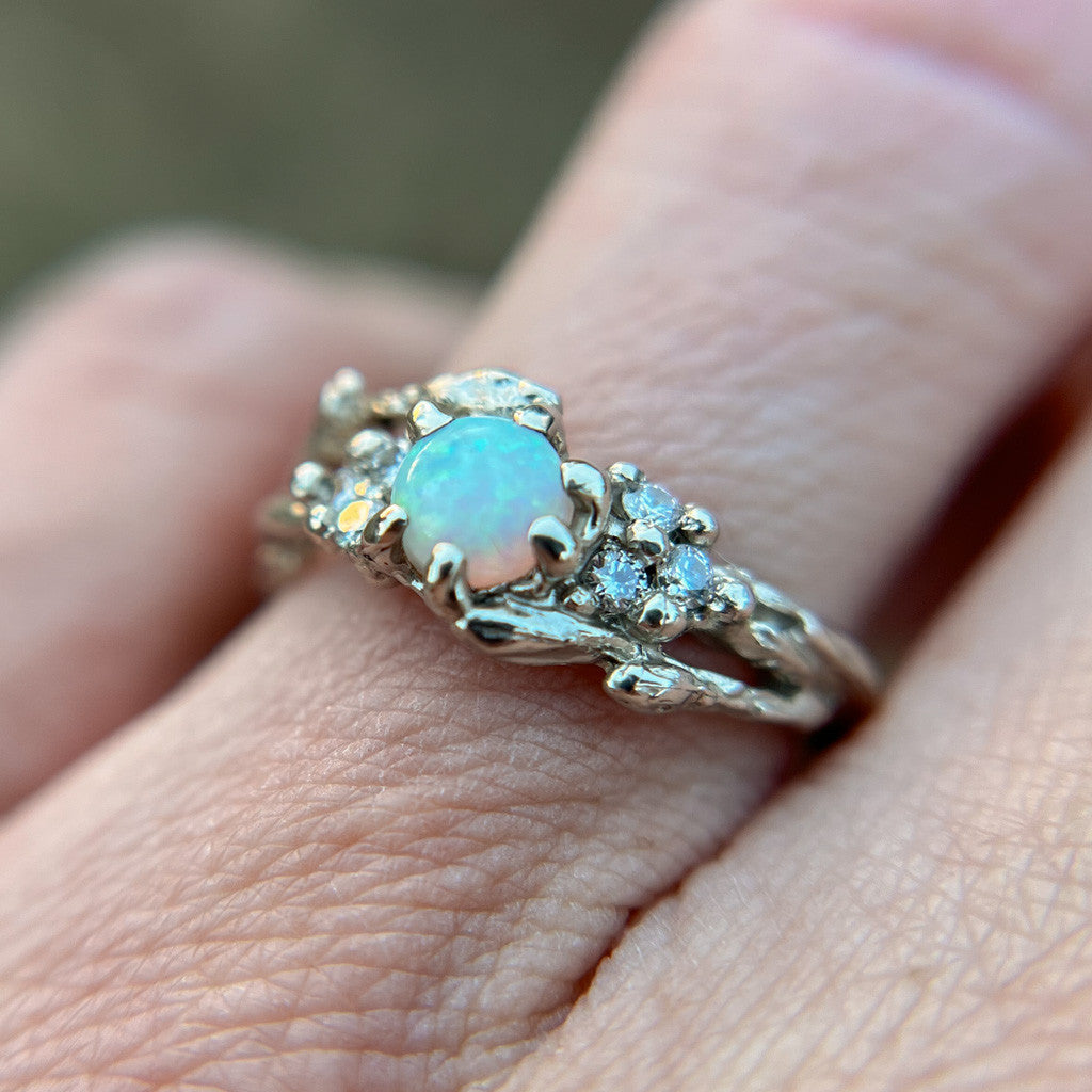 Feyre Goddess Opal Cluster Ring