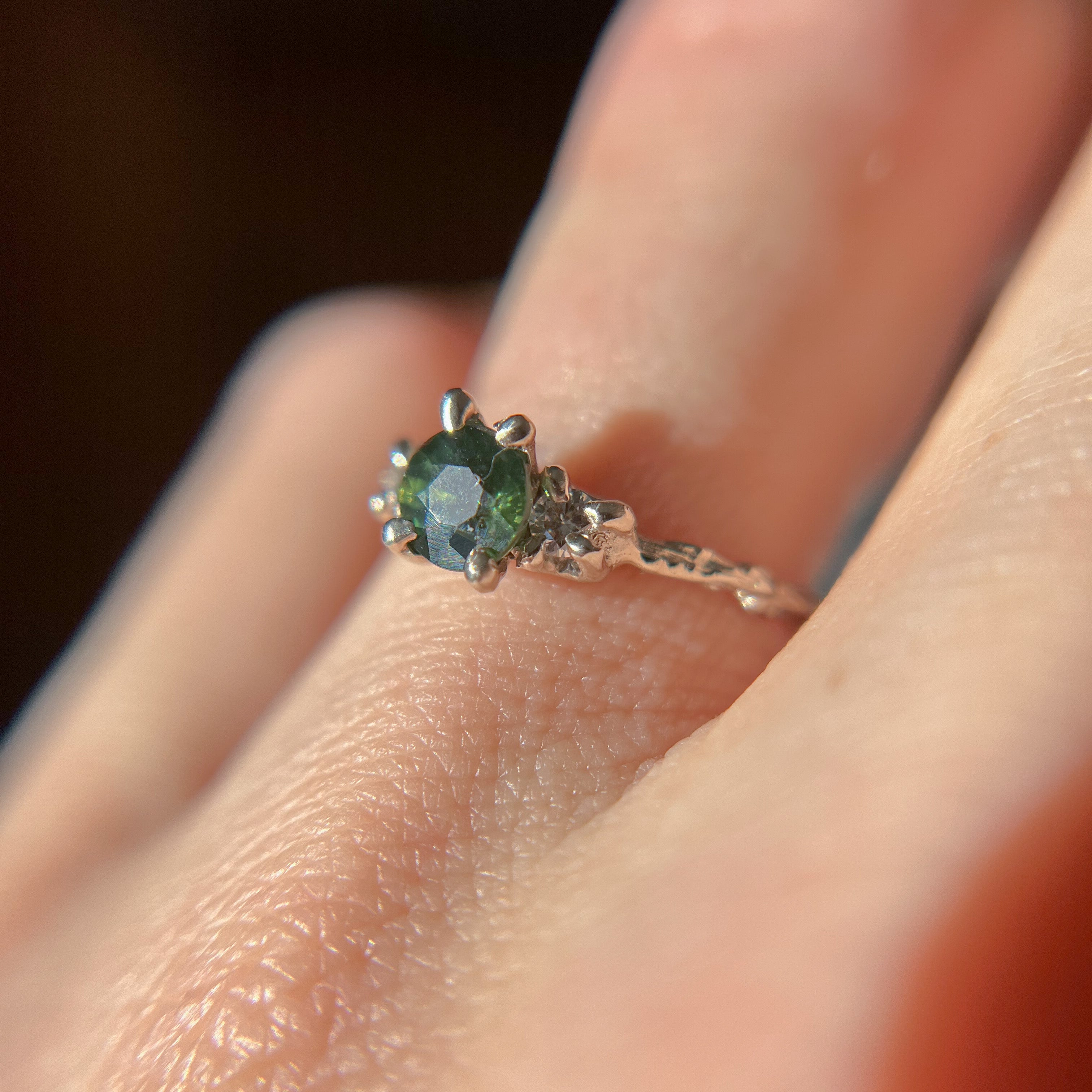 Naples Three Stone Setting