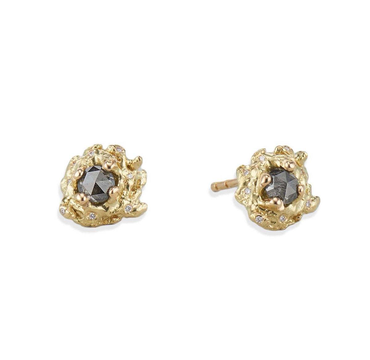 Isla Grey Diamond Earrings by Olivia Ewing Jewelry