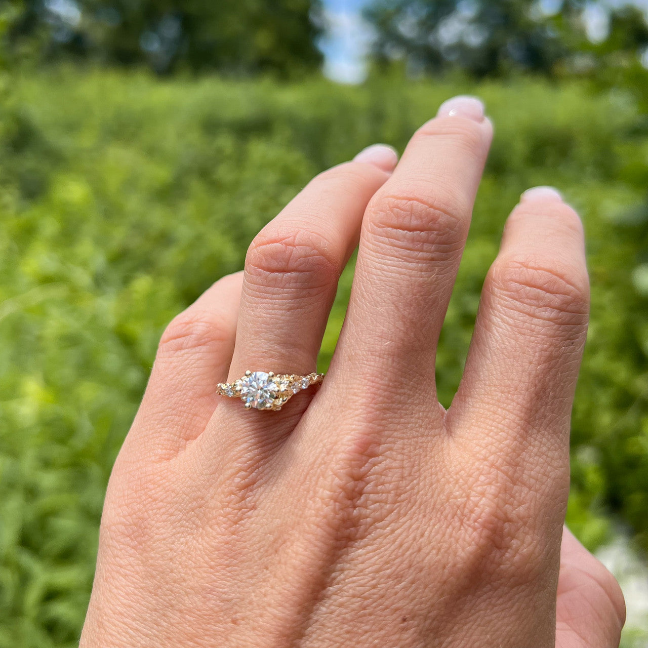 Juniper Diamond Solitaire Ring