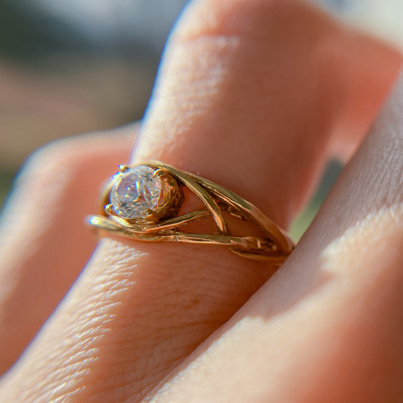 Laurel Diamond Solitaire