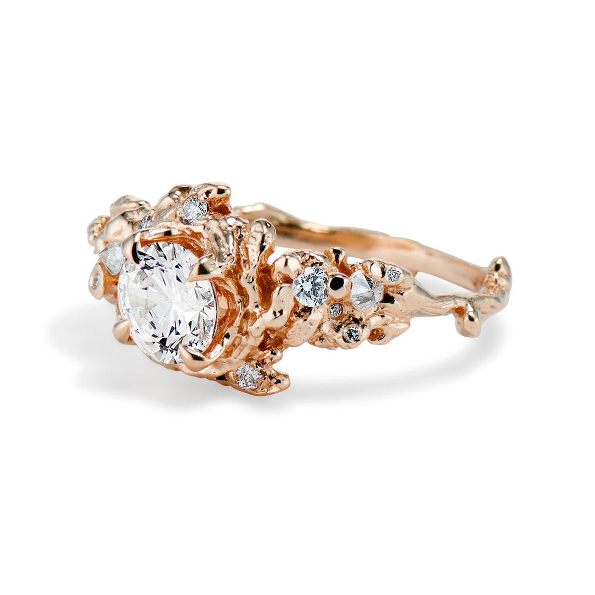 14K Rose Gold Isla Diamond Solitaire Ring