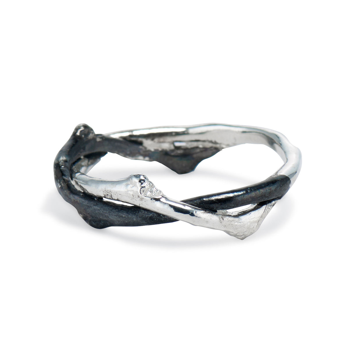 Men's tree inspired wedding ring by Olivia Ewing Jewelry