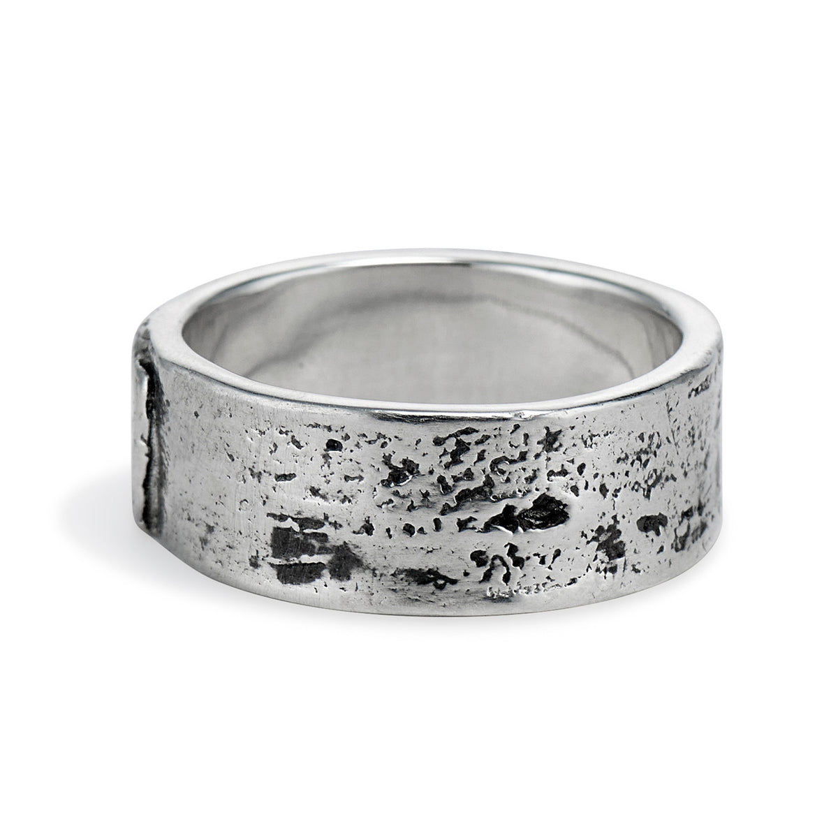 Men's tree wedding ring by Olivia Ewing Jewelry