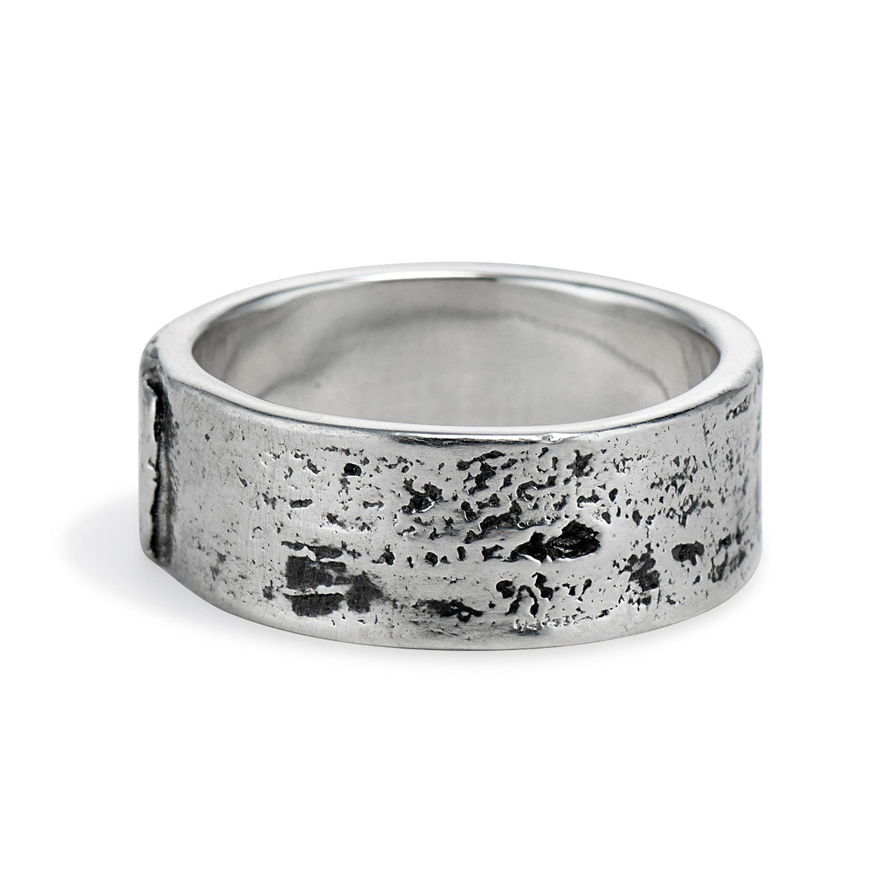 Men's tree wedding ring by Olivia Ewing Jewelry