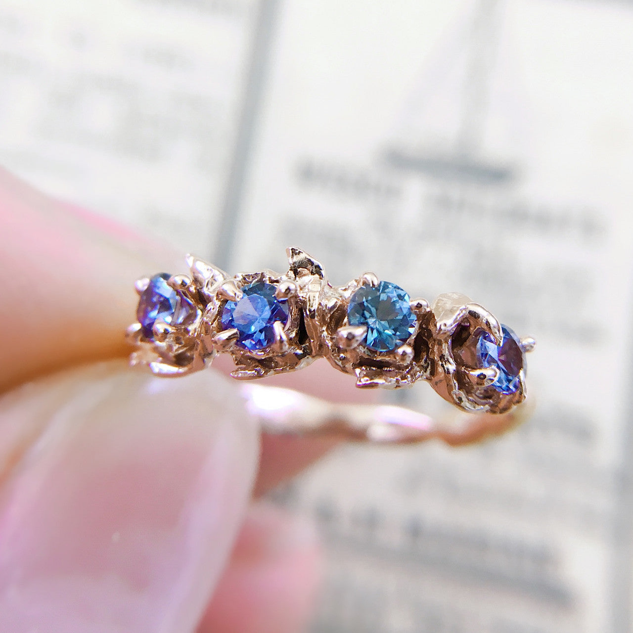 Union Montana Sapphire Four Stone Ring