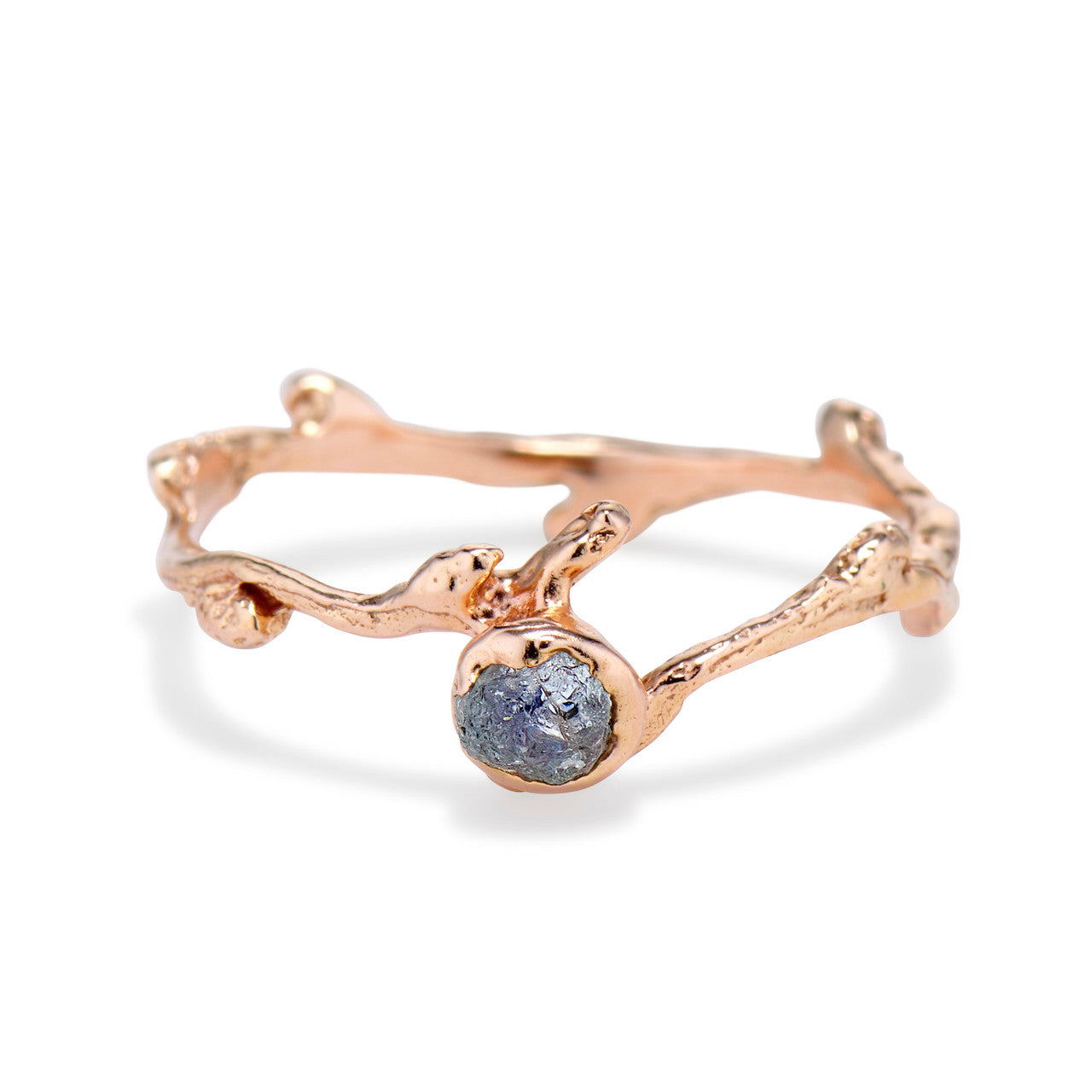 Verona Rough Montana Sapphire Bezel Ring