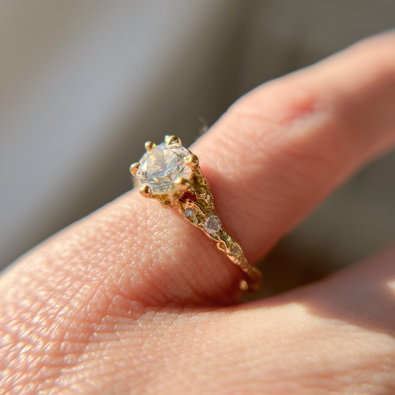 Juniper Diamond Solitaire Ring