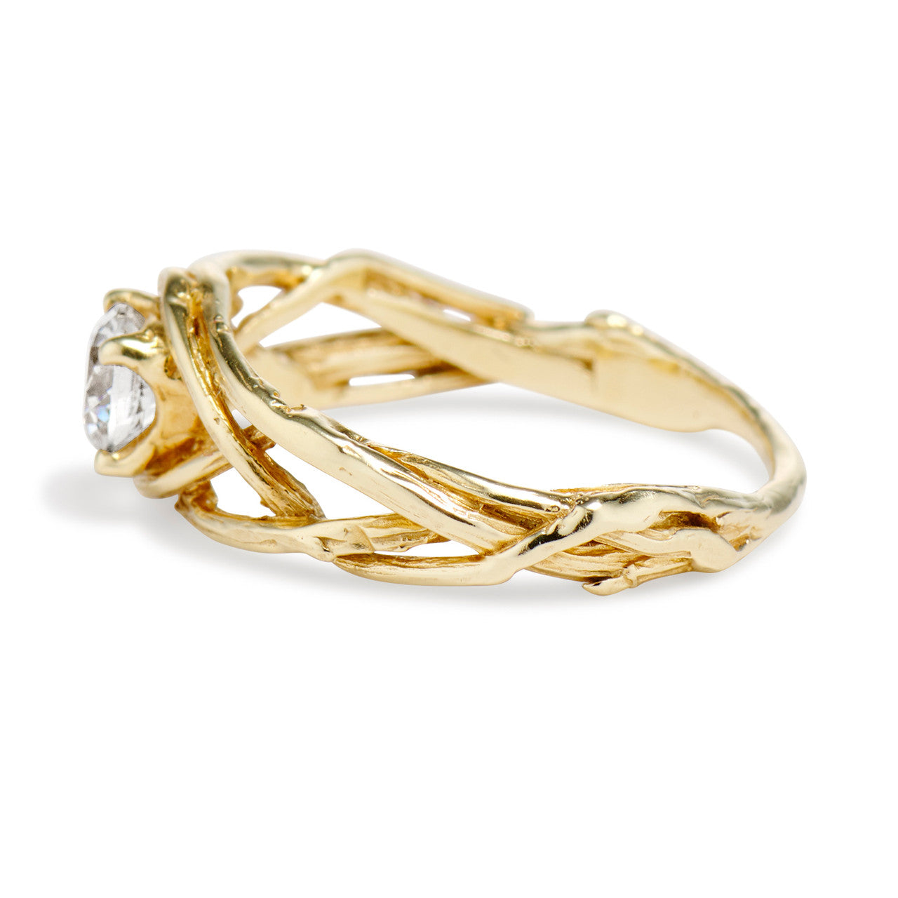 Laurel Solitaire Ring Setting