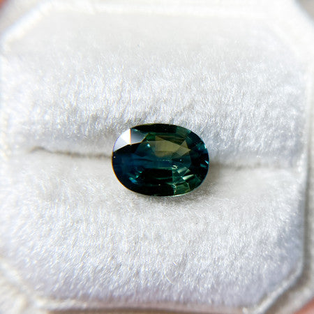 Oval Parti Color Blue Green Australian Sapphire