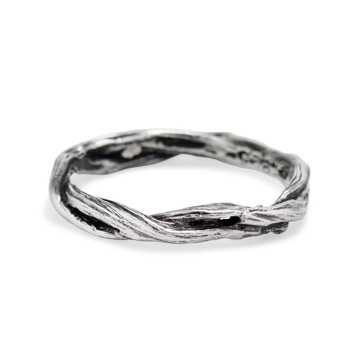 Sterling silver nature inspired ring by Olivia Ewing Jewelry