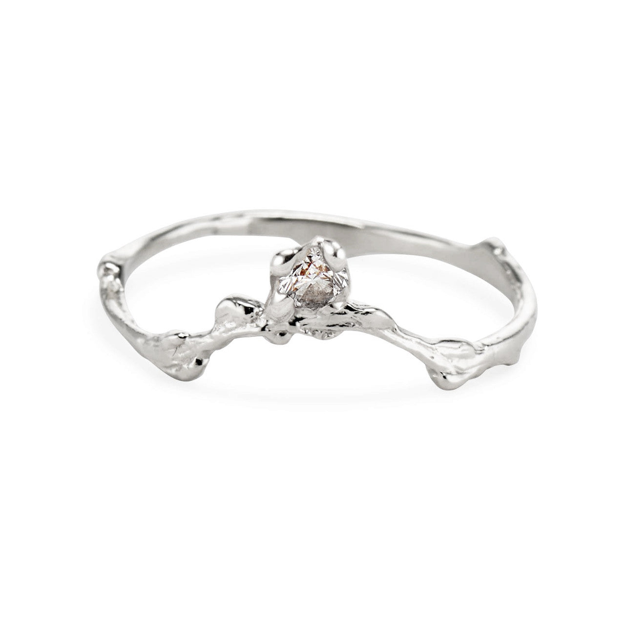 Naples Diamond Crown Contour Ring
