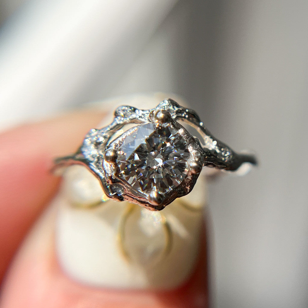Naples Diamond Half Halo Ring