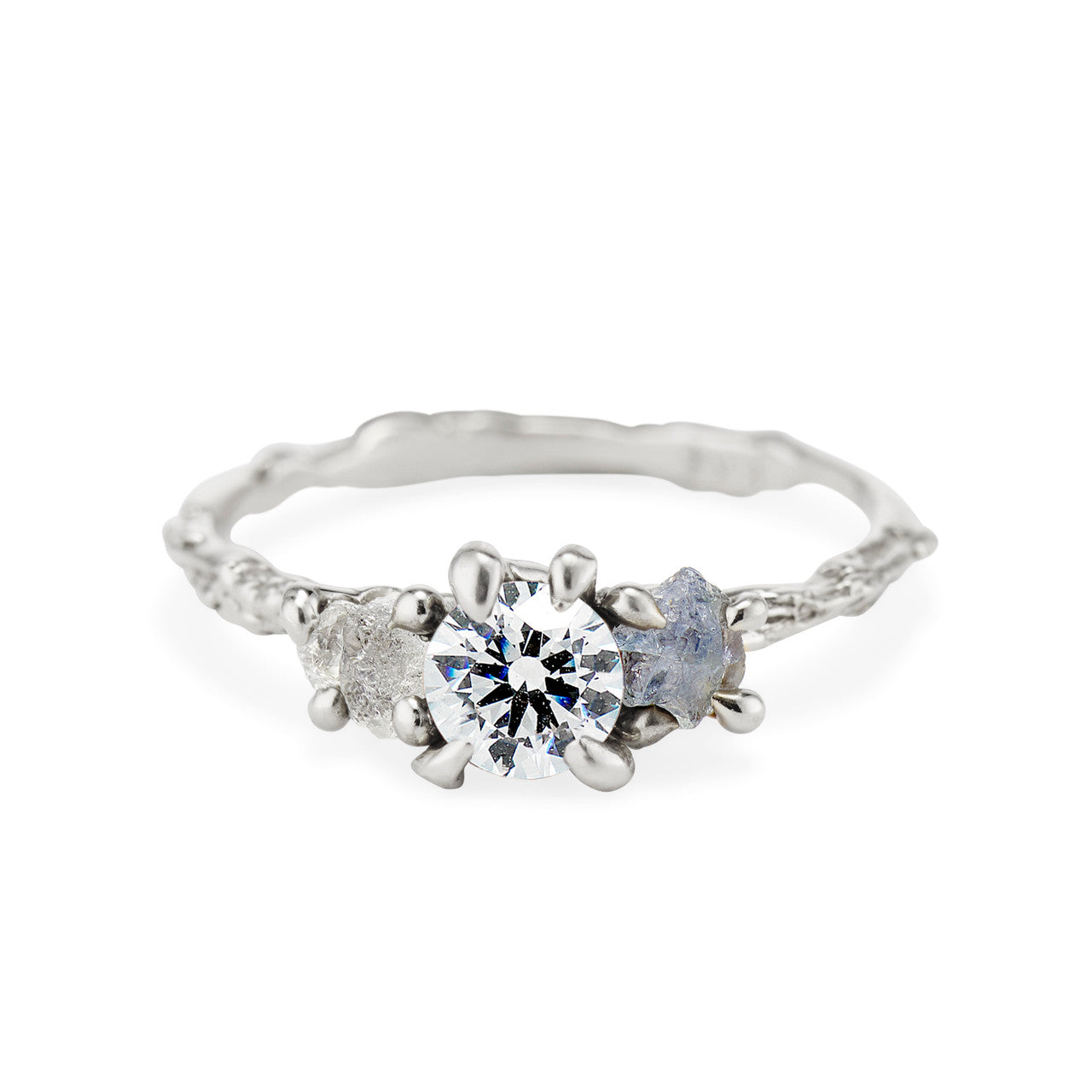 Naples Three Stone Setting