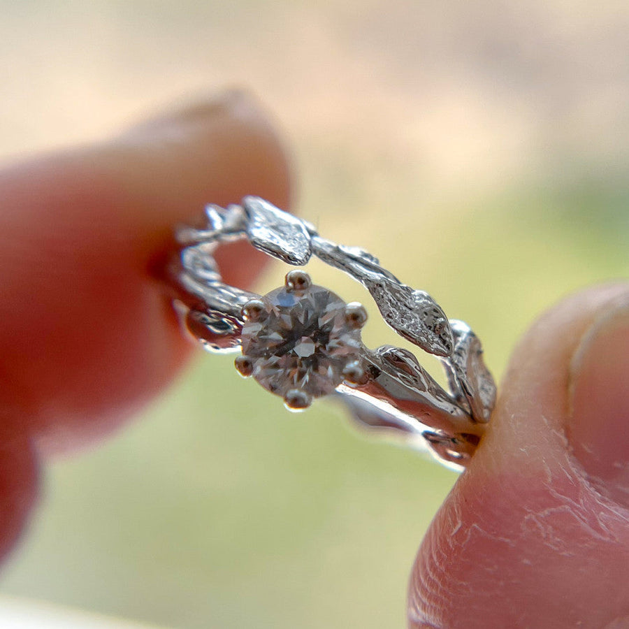 Aurora Diamond Solitaire Ring - Ready To Ship