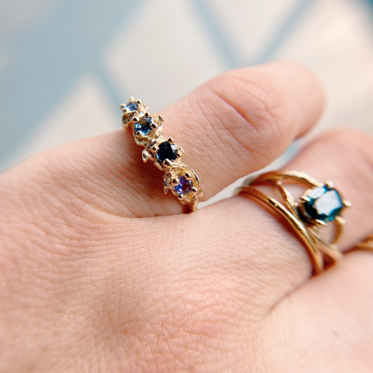 Union Montana Sapphire Four Stone Ring