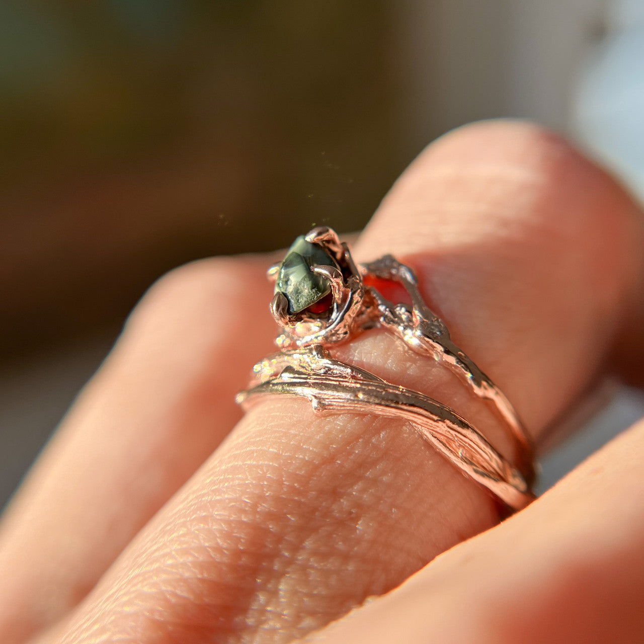 14K Rose Gold Unity Ring by Olivia Ewing Jewelry
