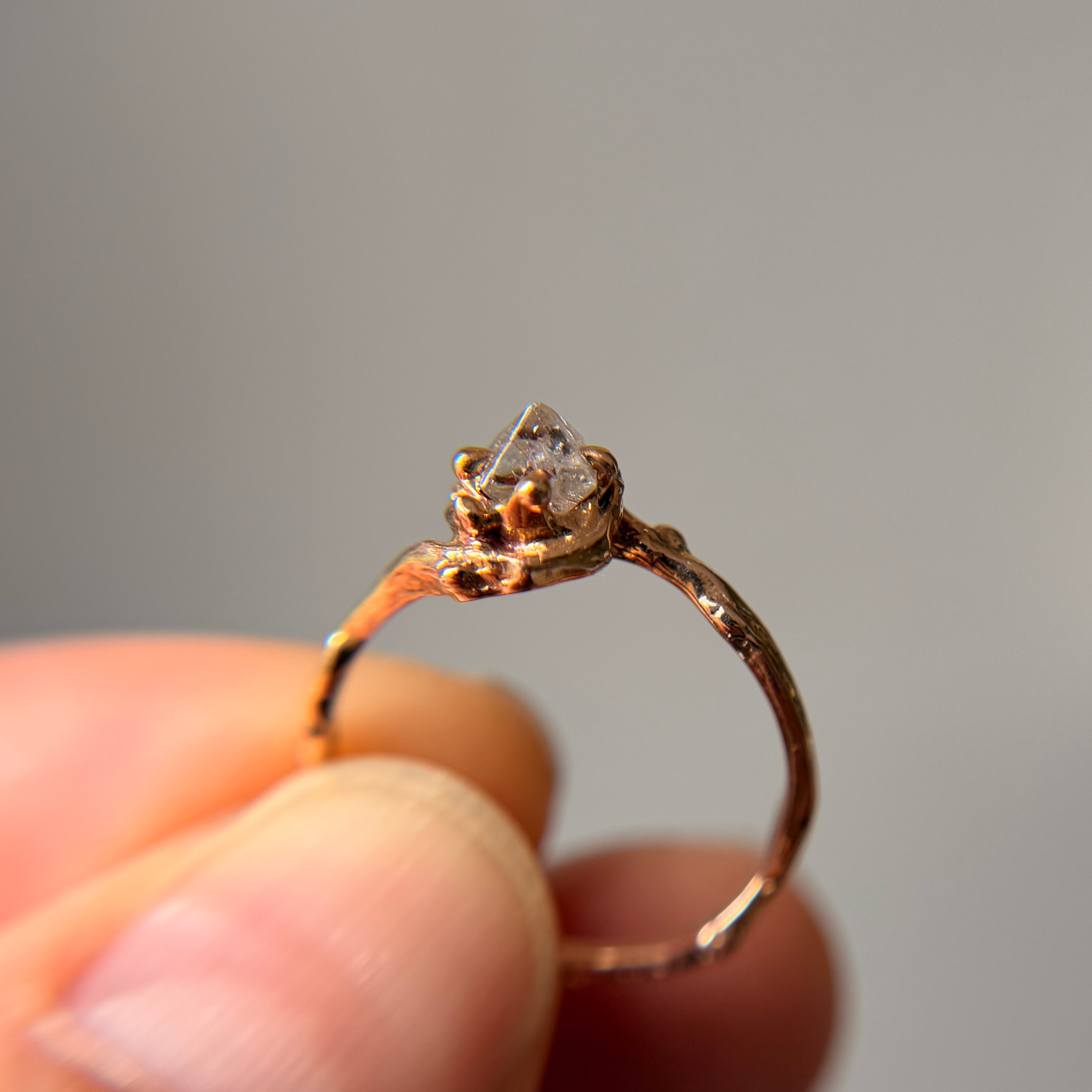 Naples Rough Diamond Solitaire  - Ready To Ship