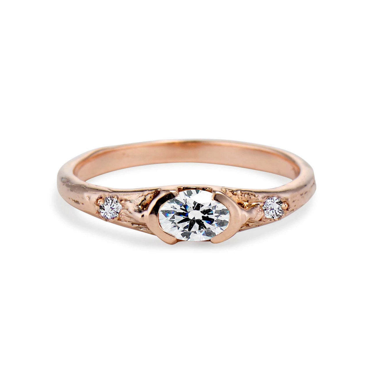 Calais Oval Diamond Bezel Ring