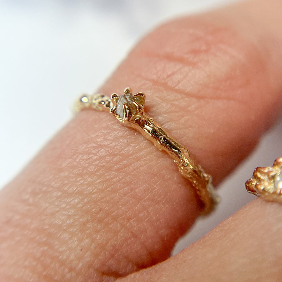 Lila Rough Diamond Solitaire - Ready To Ship