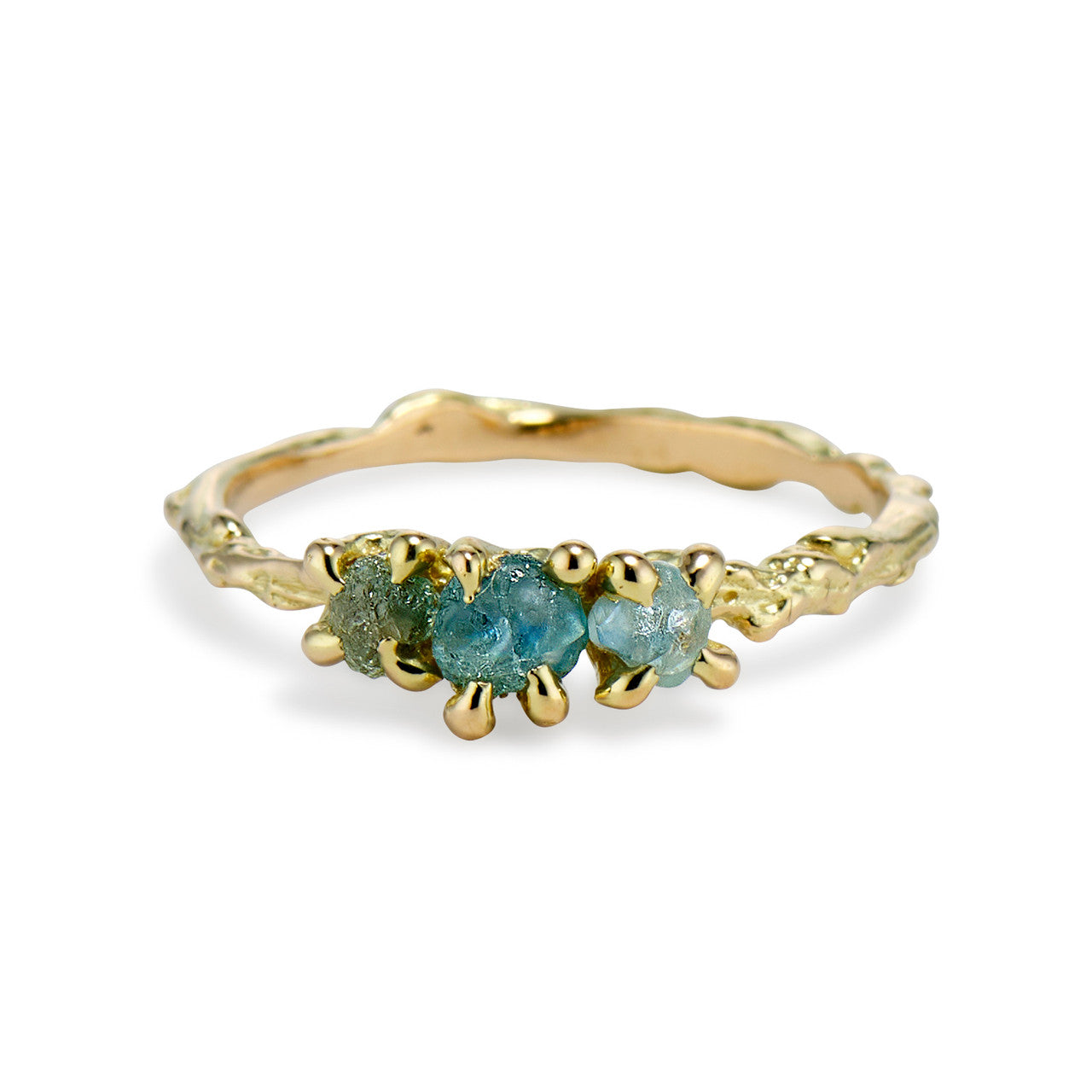 Naples Montana Sapphire Three Stone Ring (Copy - TEST)
