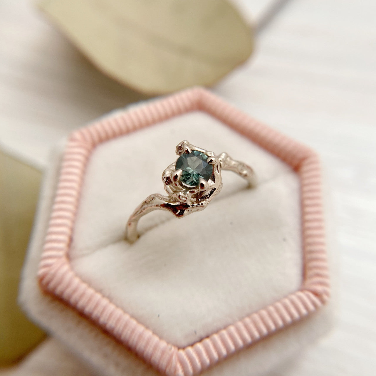 Petite Naples w/Green Sapphire