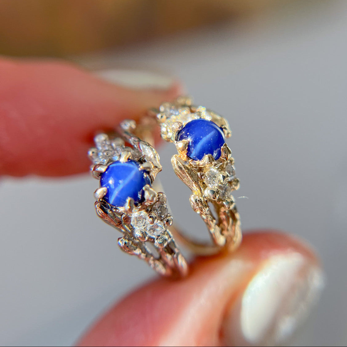 Feyre Star Sapphire Ring - Ready To Ship