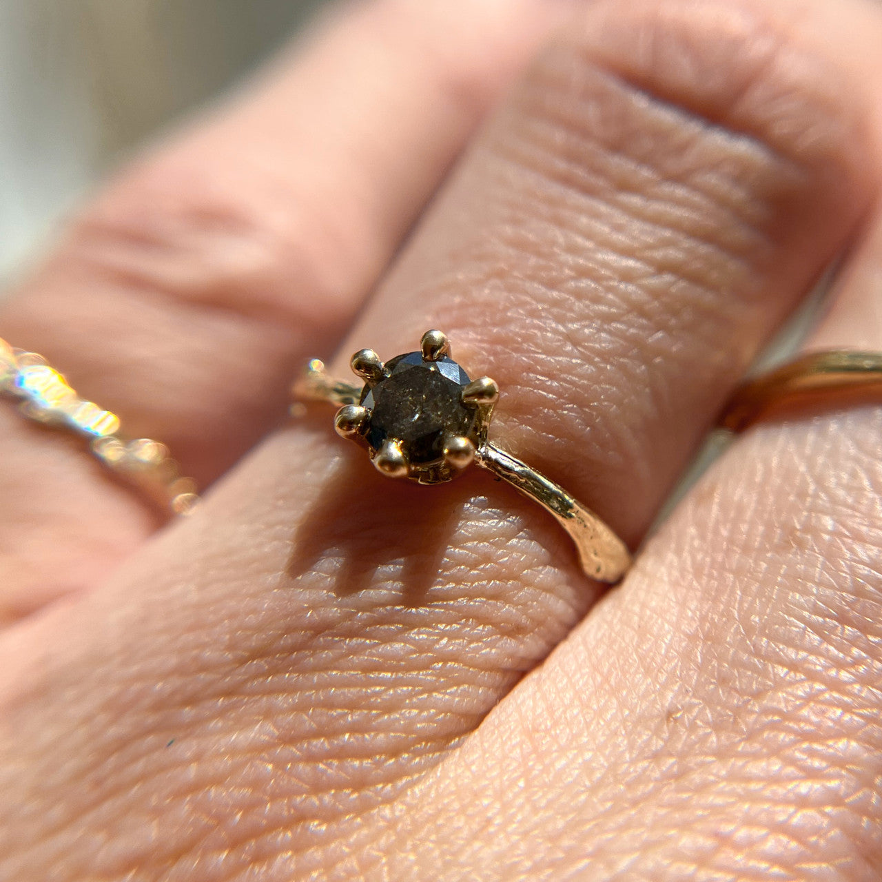 Garland Grey Diamond Solitaire - Ready To Ship