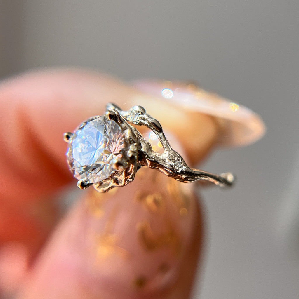 Naples Grande Diamond Half Halo Ring
