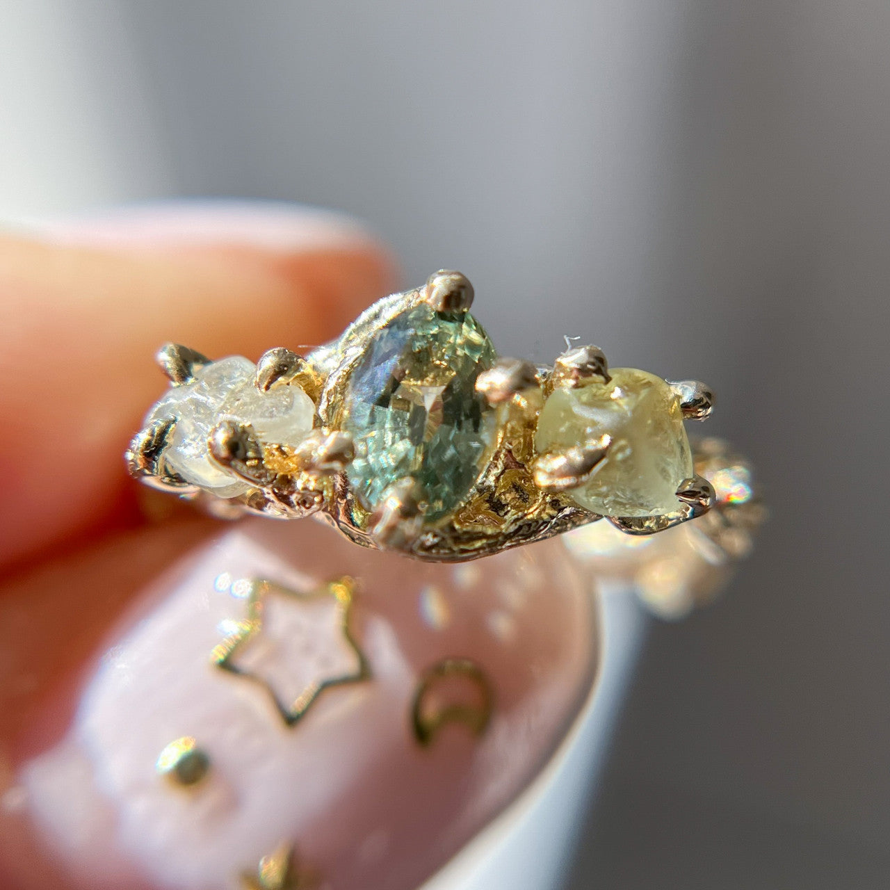 Woodland Three Stone Setting