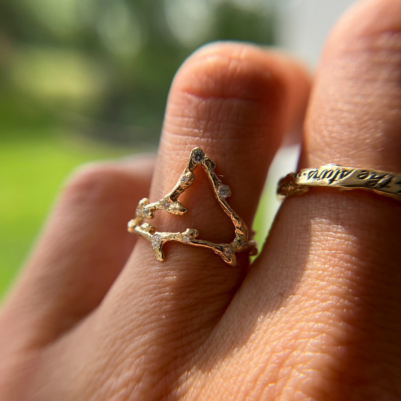 Capricorn Zodiac Constellation Ring